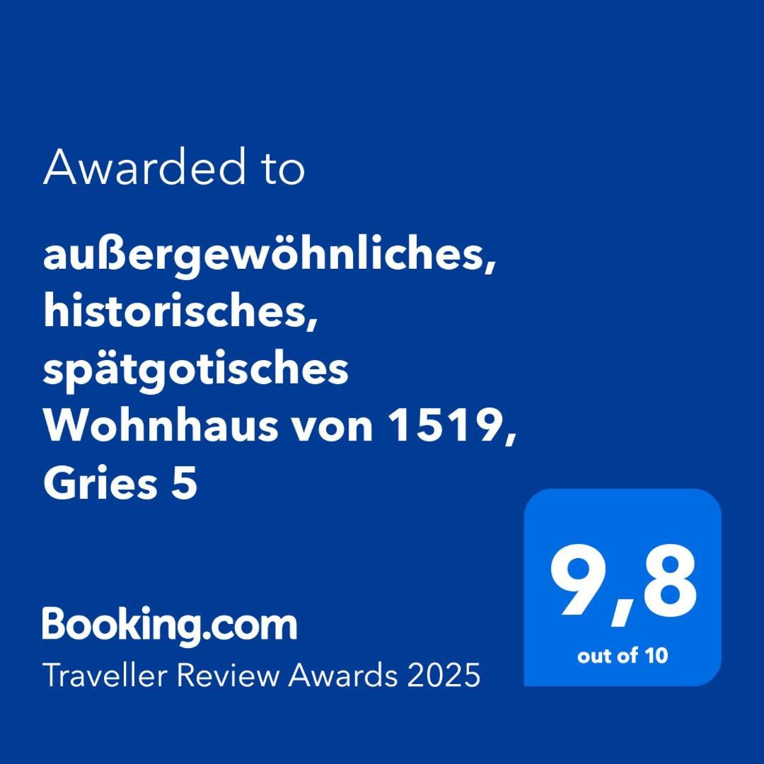 גרה Aussergewoehnliches, Historisches, Spaetgotisches Wohnhaus Von 1519, Gries 5 מראה חיצוני תמונה